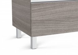 Roca The Gap Walnut 700mm 2 Drawer Vanity Unit with Basin