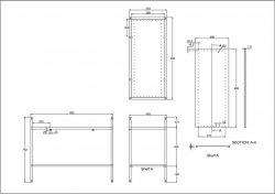 Britton Shoreditch 950mm Frame Furniture Stand And Basin