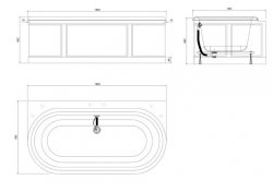 Burlington Bathrooms London Bath With Sand Back To Wall Surround