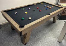 Spirit 7ft American Pool Table - Wood Bed Table