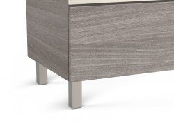 Roca The Gap Walnut 800mm 2 Drawer Vanity Unit with Basin