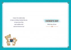 Father's Day Card - Deluxe Boxed - Daddy Little Prince - 3D Glitter - Regal