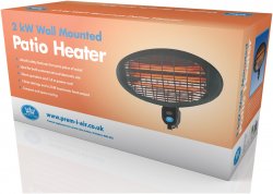 Prem-i-air 2 kW Wall Mounted Patio Heater - (EH0368)