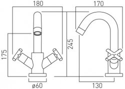 Vado Elements Mono Basin Mixer