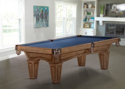 Brunswick Allenton Rustic Brown Pool Table - Tapered Legs 7ft or 8ft.