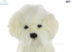 Soft Toy Dog Maltese by Hansa (15cm) 8416