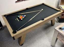 Spirit 7ft American Pool Table - Wood Bed Table