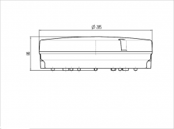 Knightsbridge 230V IP65 14W LED Bulkhead 4000K (TPR14LED)