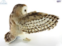 Soft Toy Barn Owl Puppet by Hansa (28 cm) 8396