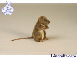 Soft Toy Rodent,Mouse by Hansa (15cm) 4953