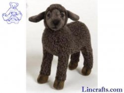 Soft Toy Black Sheep, Lamb by Hansa (28cm) 3454