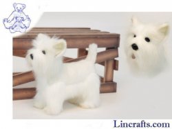 Soft Toy Dog, West Highland Terrier by Hansa (26cm.L) 6307