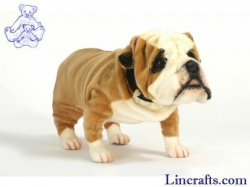 Soft Toy Dog, British Bulldog by Hansa (68cm) 5626