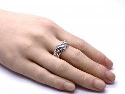 Silver 4 Band Puzzle Ring