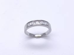 Silver CZ Eternity Ring