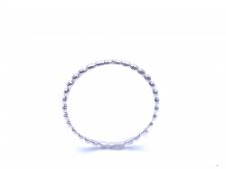 Silver Ball Band Stacker Ring