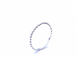 Silver Ball Band Stacker Ring