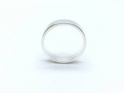 Silver Flat Wedding Ring 6mm Z plus 1