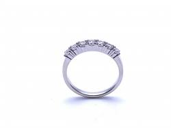 Silver 7 Stone CZ Eternity Ring