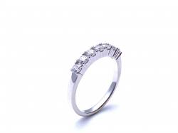 Silver 7 Stone CZ Eternity Ring