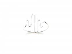 Silver Plain Heartbeat Design Ring