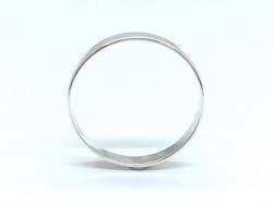 Silver Flat Wedding Ring 2.5mm size K