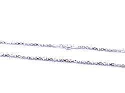 Silver Faceted Belcher Chain 20 Inch