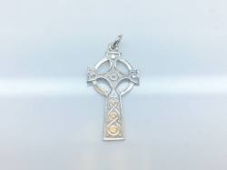 Silver Celtic Style Cross 28x15mm