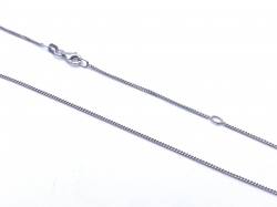 Silver Emereld & CZ Pendant & Chain 16-18 Inch