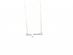 Silver Cross Detail Necklet 16-20 Inch
