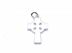 Silver Engraved Celtic Cross Pendant