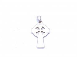 Silver Engraved Celtic Cross Pendant