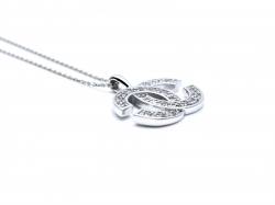 Silver CZ  Pendant & Chain