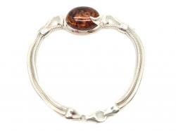 Amber Oval Double Chain Bracelet