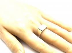 Silver Rectanglar Signet Ring