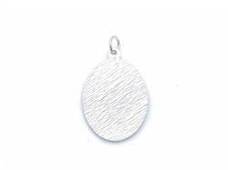 Silver Oval St Christopher Pendant