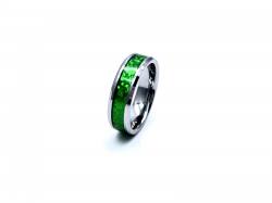 Tungsten Carbide & Green Carbon Fibre Ring