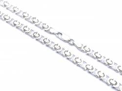 Silver Flat Byzantine Chain