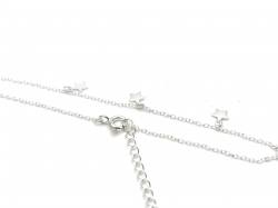 Silver Stars Anklet 8-9 Inch