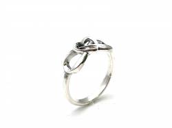 Silver Heart & Infinity Ring