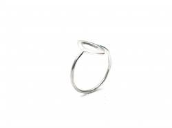 Silver Cut Out Marquise Ring