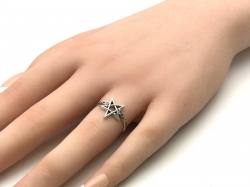 Silver Celtic Star Ring