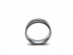 Tungsten Carbide Ring Wood Inlay 7mm