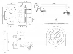 Vado Tablet Altitude Concealed Shower Package