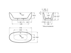 Roca Virginia Oval Free Standing Bath