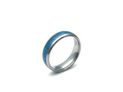 Tungsten Carbide Ring With Created Opal 6mm S