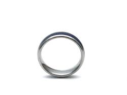 Tungsten Carbide Ring Lapis Lazuli IP Plating 6mm