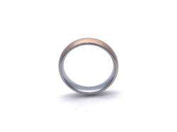 Tungsten Carbide Ring Rose Gold IP Plating 7mm