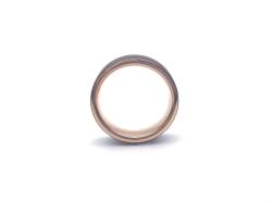 Tungsten Carbide Ring Rose & Brown IP Plating 7mm