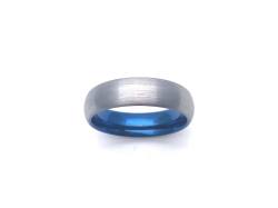 Tungsten Carbide Ring Blue IP Plating 6mm